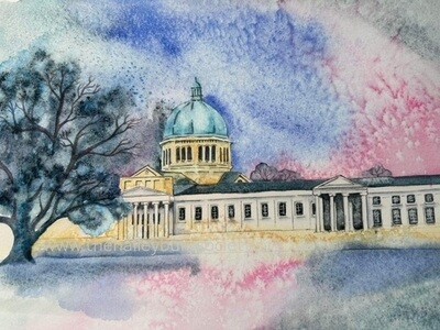 Joe Parsons Watercolour Print: Haileybury Joe Parsons Watercolour Print: Haileybury