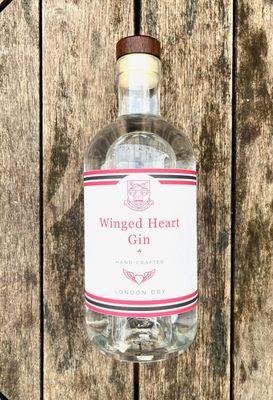 Haileybury Winged Hearts London Gin (includes P&P)