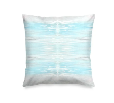 Faded Water Views Pillow Cover