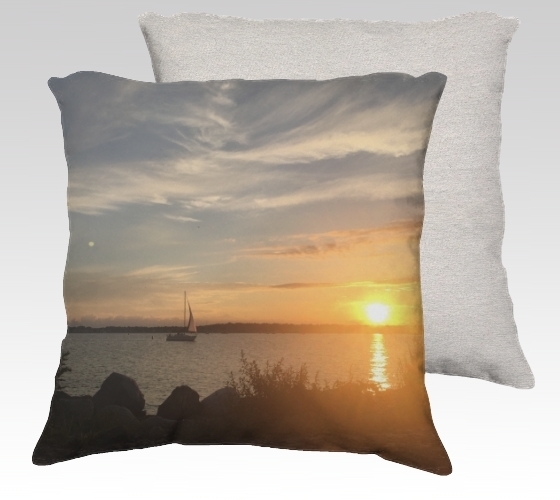 Compo Marina Sunset Velvet Pillow (small)