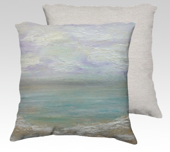 Beach Day 1 Velvet Pillow (small)