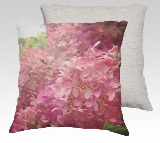 Hydreangea Velvet Pillow (small)