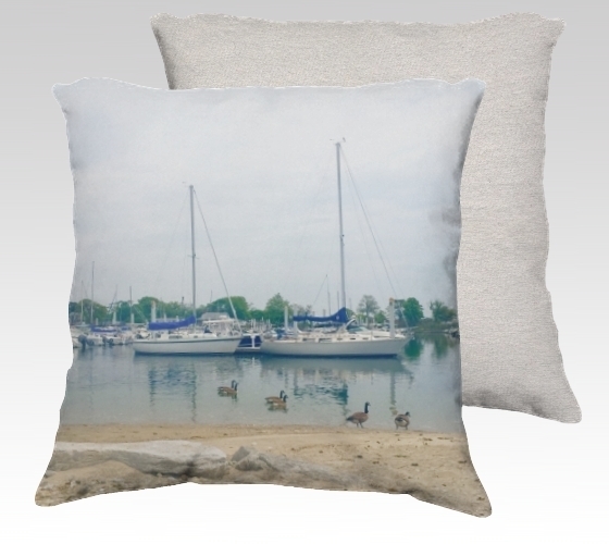 Compo Boats Velvet Pillow (large)