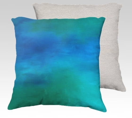 Moving Water Velvet Pillow (small)