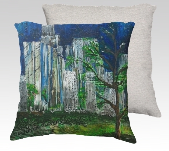 City Views 1 Velvet Pillow (small)