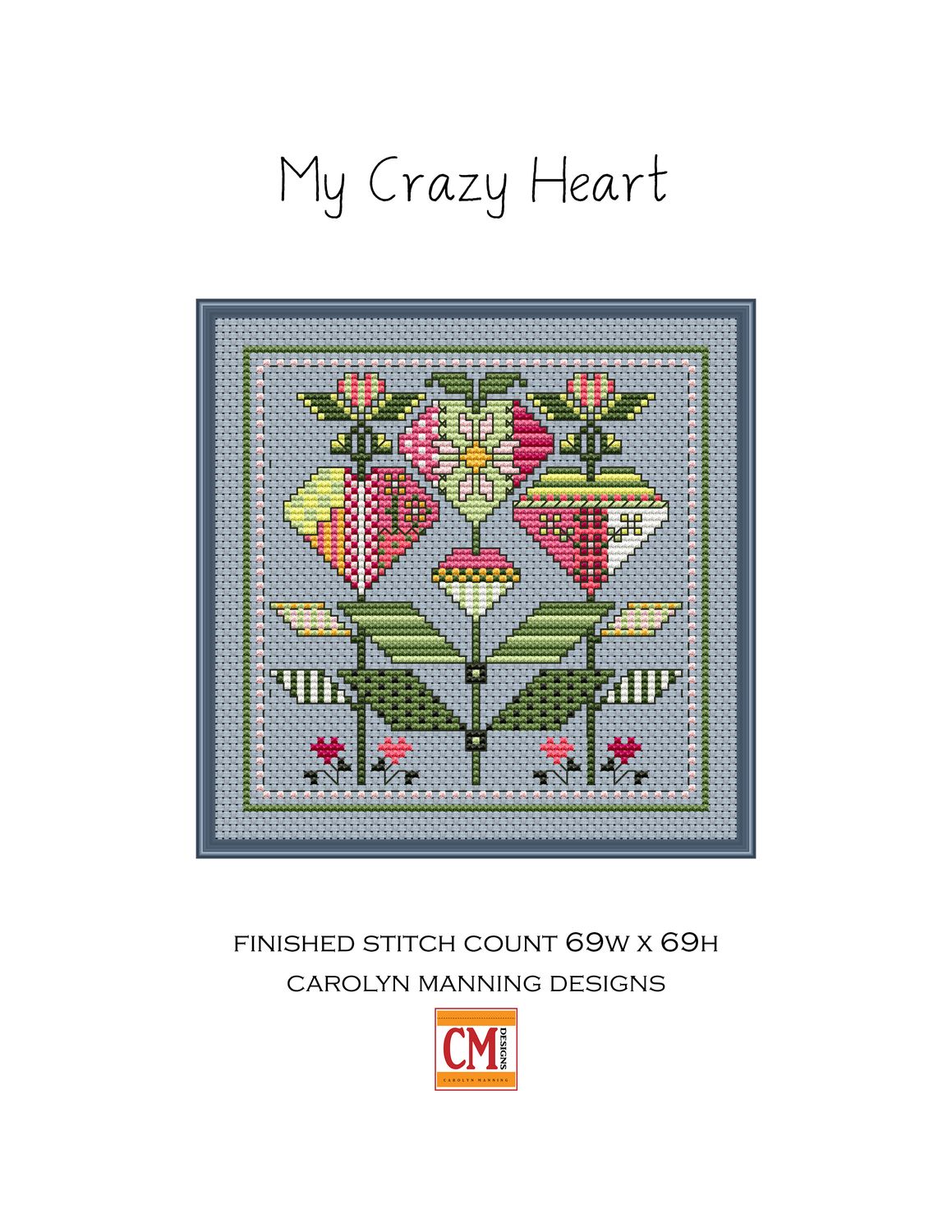 My Crazy Heart, February 2026 Mini Stitch Along- COMPLETED
