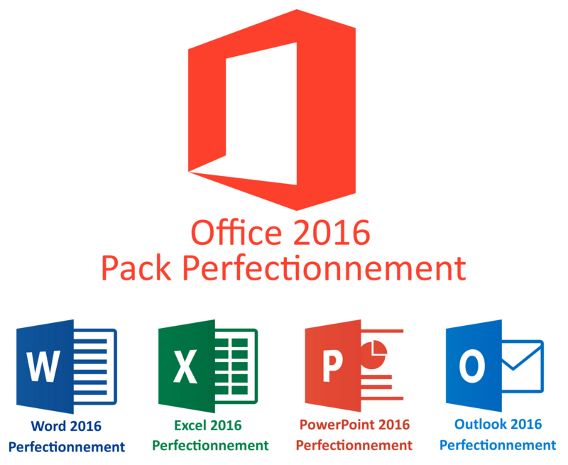 Pack Office PERFECTIONNEMENT 2016 (Word+Excel+PowerPoint+Outlook)