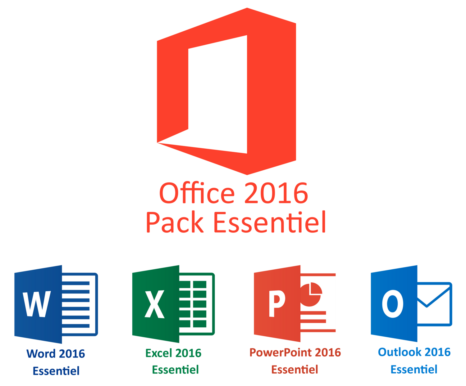 Pack Office ESSENTIEL 2016 (Word+Excel complets)