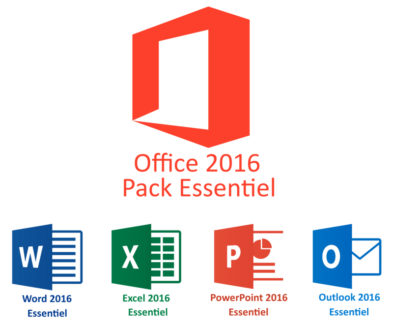 Pack Office ESSENTIEL 2016 (Word+Excel complets)