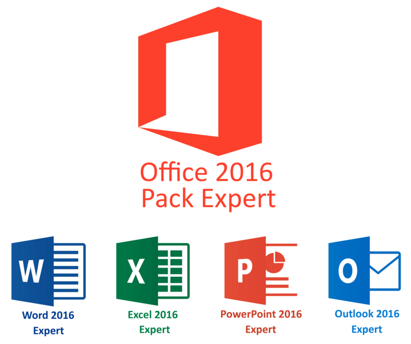 Pack Office EXPERT 2016 (Word+Excel+PowerPoint+Outlook)