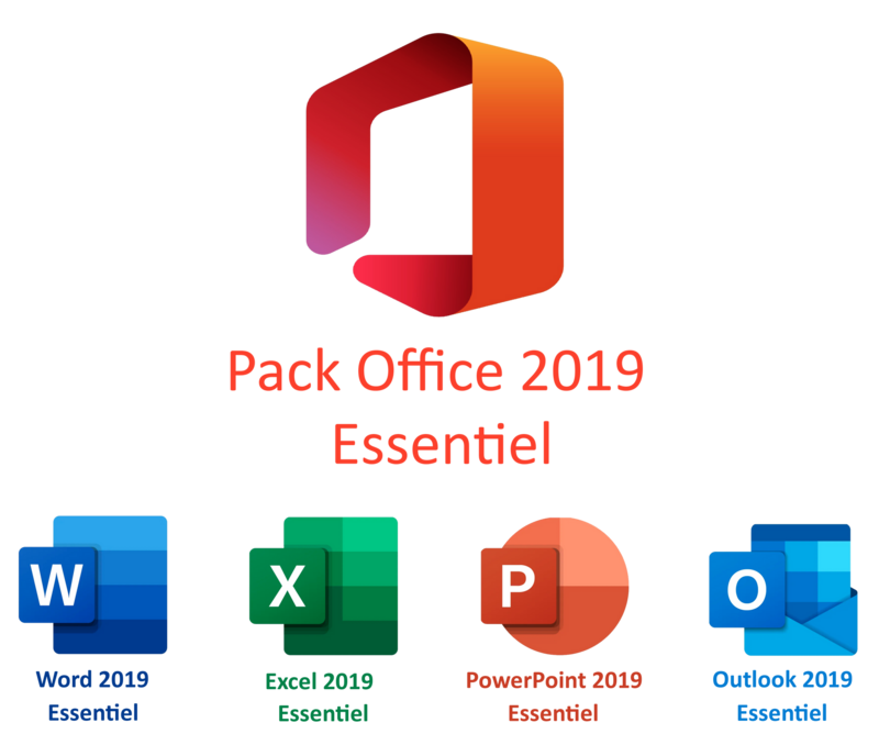 Pack Office ESSENTIEL 2019 (Word+Excel complets)