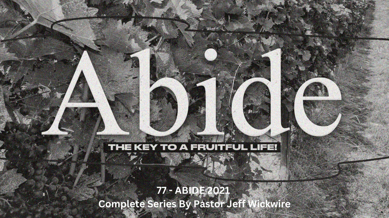 77 - ABIDE 2021 - Complete Series By Pastor Jeff Wickwire