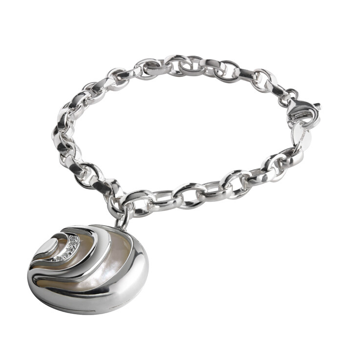 DAMIANI DAMIANISSIMA.925 BRACCIALE DONNA ARGENTO, MADREPERLA E DIAMANTI 20042005