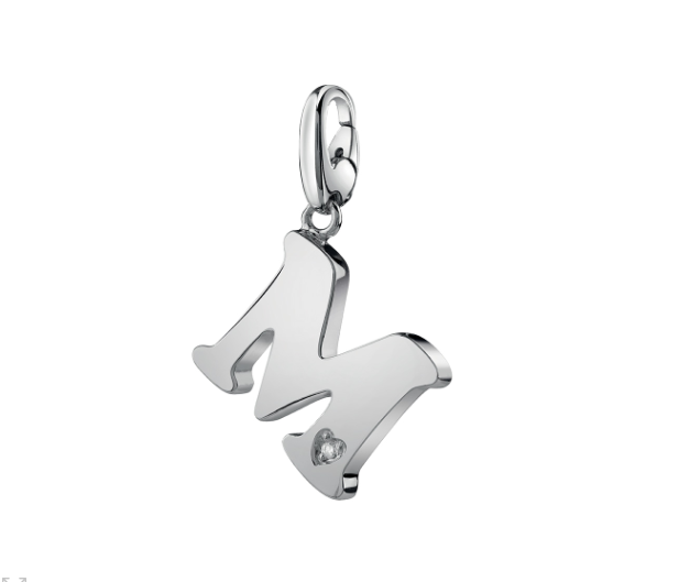 SALVINI CHARMS OF LOVE Ciondolo LETTERA M in argento con diamante 20077302