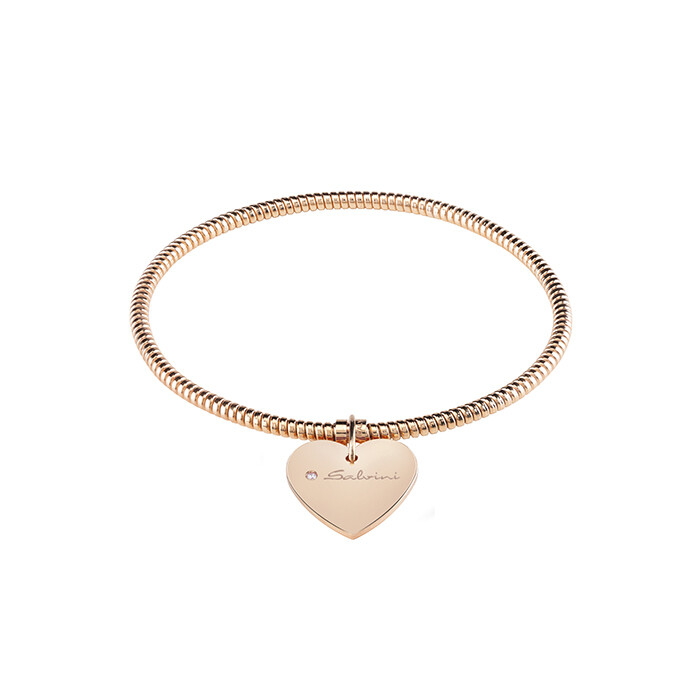 SALVINI MINIMAL POP Bracciale CUORE in oro rosa e diamante 20072989