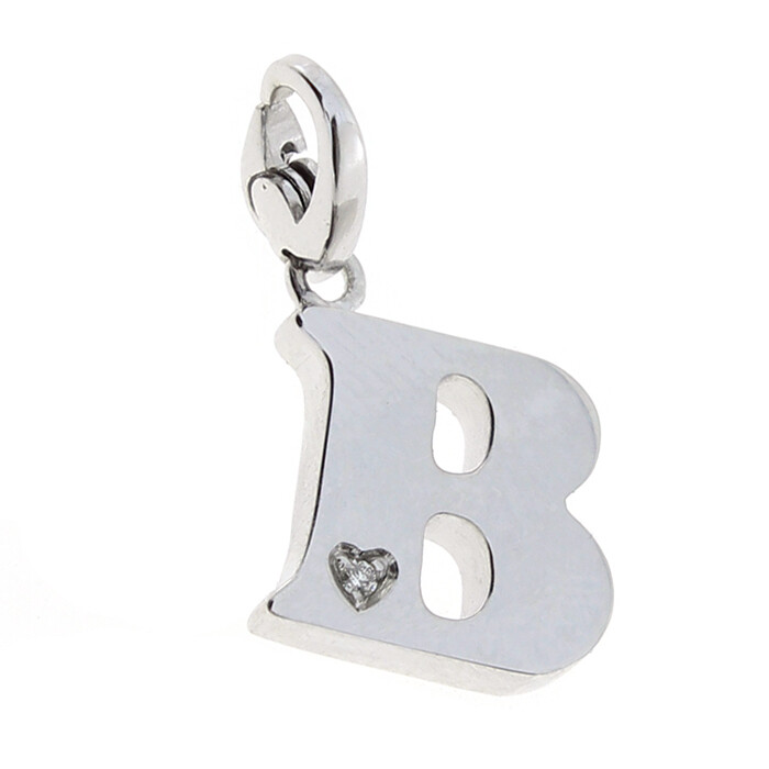 SALVINI CHARMS OF LOVE Ciondolo LETTERA B in argento con diamante 20077294