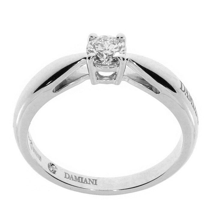 DAMIANI CUPIDO ANELLO SOLITARIO IN ORO BIANCO E DIAMANTE CT.0,51H CERTIFICATO GIA 81071797