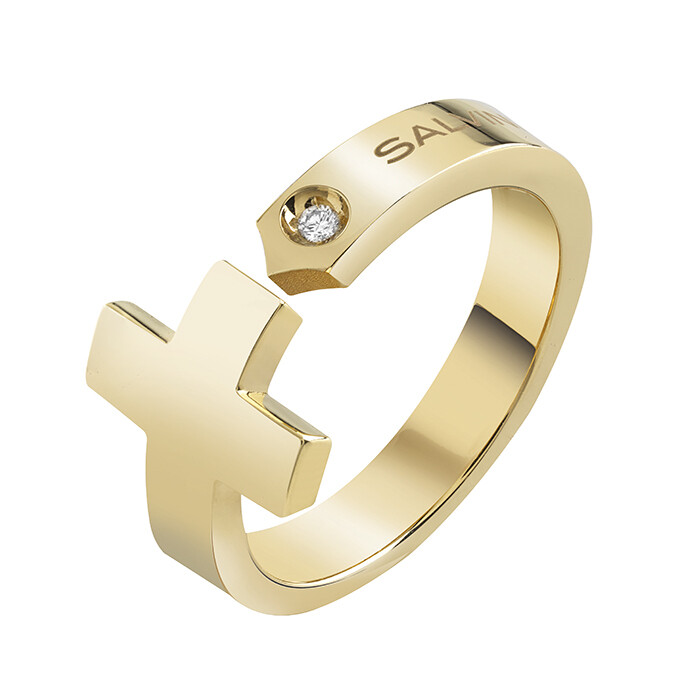 SALVINI I SEGNI Anello in oro giallo con diamante 20081182