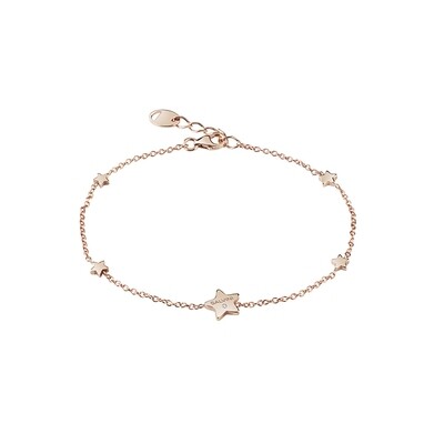 SALVINI I SEGNI 9KT. BRACCIALE STELLE ORO ROSA E DIAMANTE 0.01 20087164