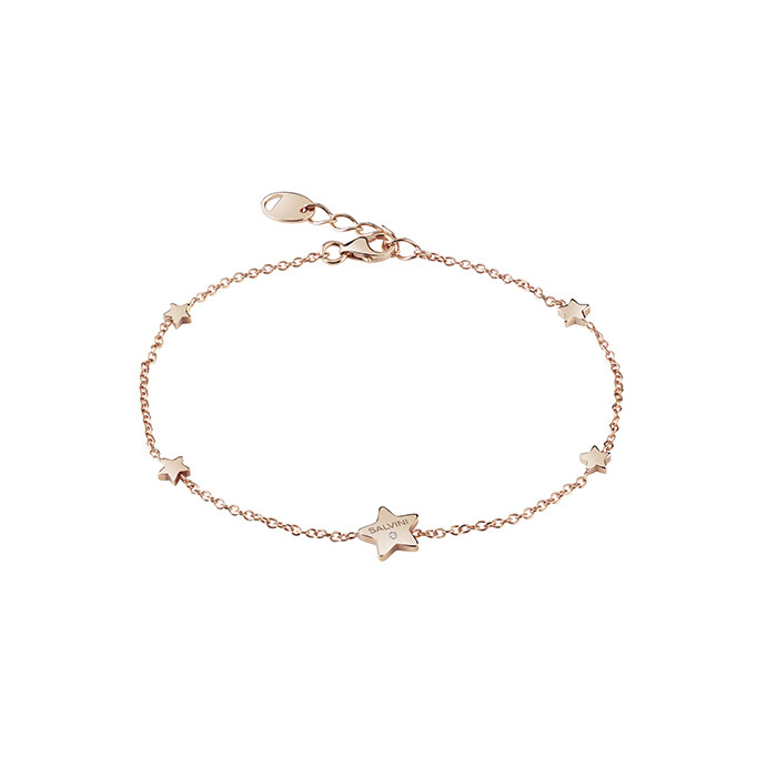 SALVINI I SEGNI 9KT. BRACCIALE STELLE ORO ROSA E DIAMANTE 0.01 20087164