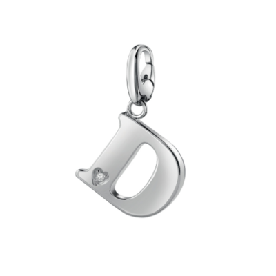 SALVINI CHARMS OF LOVE Ciondolo LETTERA D in argento con diamante 20077296