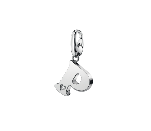 SALVINI CHARMS OF LOVE Ciondolo LETTERA P in argento con diamante 20077305