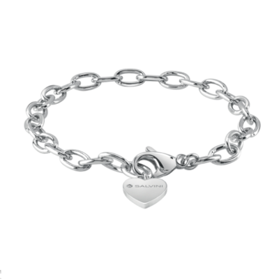 SALVINI CHARMS OF LOVE Bracciale in argento con diamante e cuore 20073424