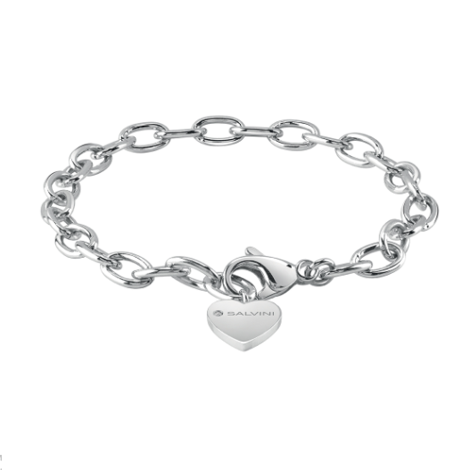 SALVINI CHARMS OF LOVE Bracciale in argento con diamante e cuore 20073424