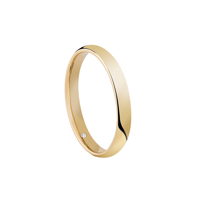 SALVINI FEDE NUZIALE SPECIAL DAY 3.00mm Oro Giallo Misura 12 con diamante interno 0.005 20062957