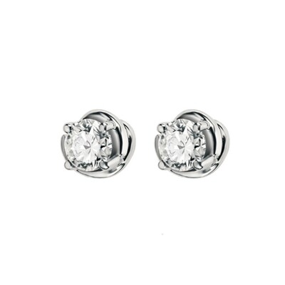 SALVINI ABBRACCIO ORECCHINI ORO BIANCO CON DIAMANTI CT 0.44 20062781