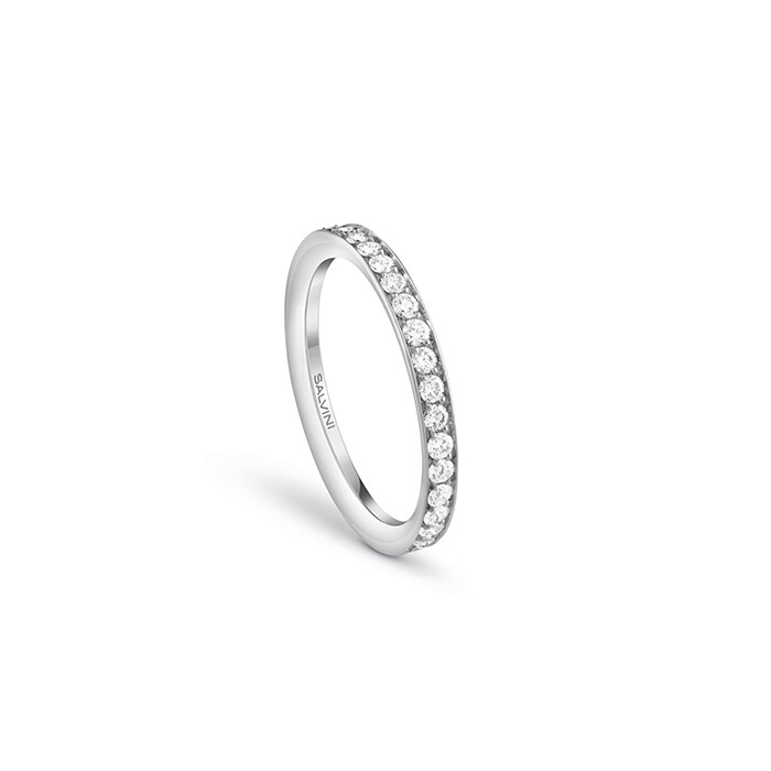 SALVINI WAY OF LOVE ANELLO VERETTA INTERA CON DIAMANTI CT 0.65 COLORE GH 20093052
