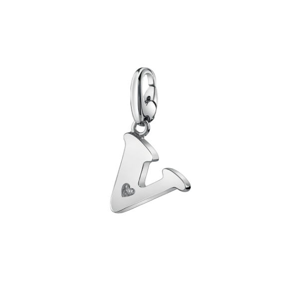SALVINI CHARMS OF LOVE Ciondolo LETTERA V in argento con diamante 20077311