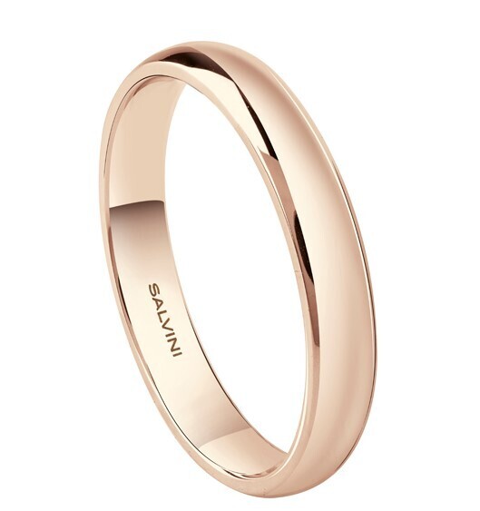 SALVINI FEDE NUZIALE SPECIAL DAY 3.70mm Oro Rosa Misura 14 con diamante interno 0.005  20078119