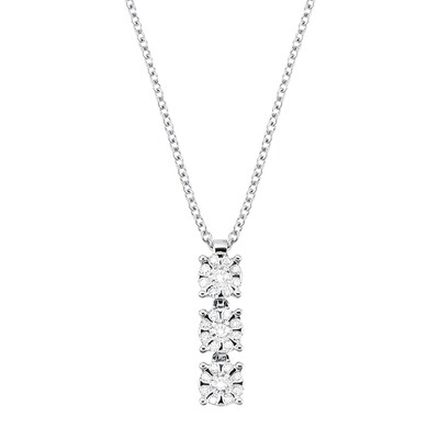 SALVINI DAPHNE COLLANA TRILOGY CON SETTING DIAMANTI 0,20 COLORE GH 20054569