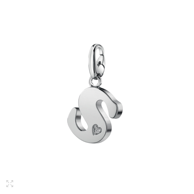 SALVINI CHARMS OF LOVE Ciondolo LETTERA S in argento con diamante 20077308