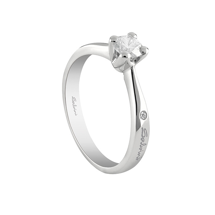 SALVINI VIRGINIA anello solitario con diamante 0,305 colore G purezza VS 20071805