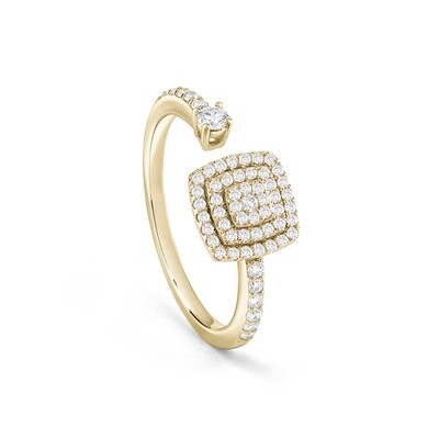 SALVINI BAGLIORI ANELLO ORO GIALLO CON DIAMANTI TAGLIO BRILLANTE CT 0.35 COLORE GH 20091600