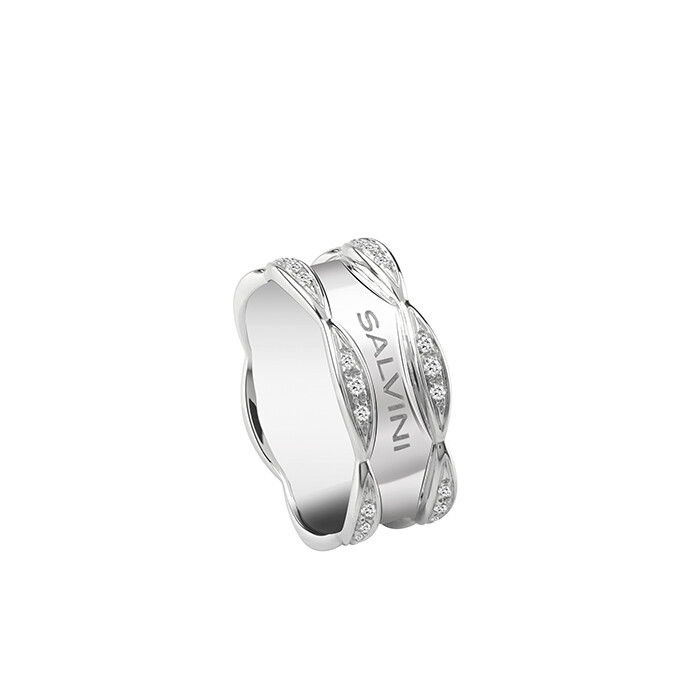 SALVINI SUNNY Anello oro Bianco e diamanti ct 0,24 20076556