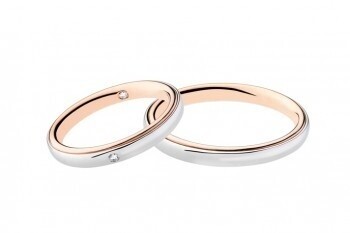 POLELLO FEDE NUZIALE (1pz) Oro Bianco E Rosa Misura 24 2894UBR
