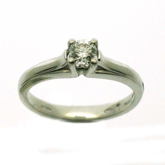 SALVINI 30 YEARS-ASSOLO Anello solitario con diamante 0,32 colore G purezza VS1 81067256