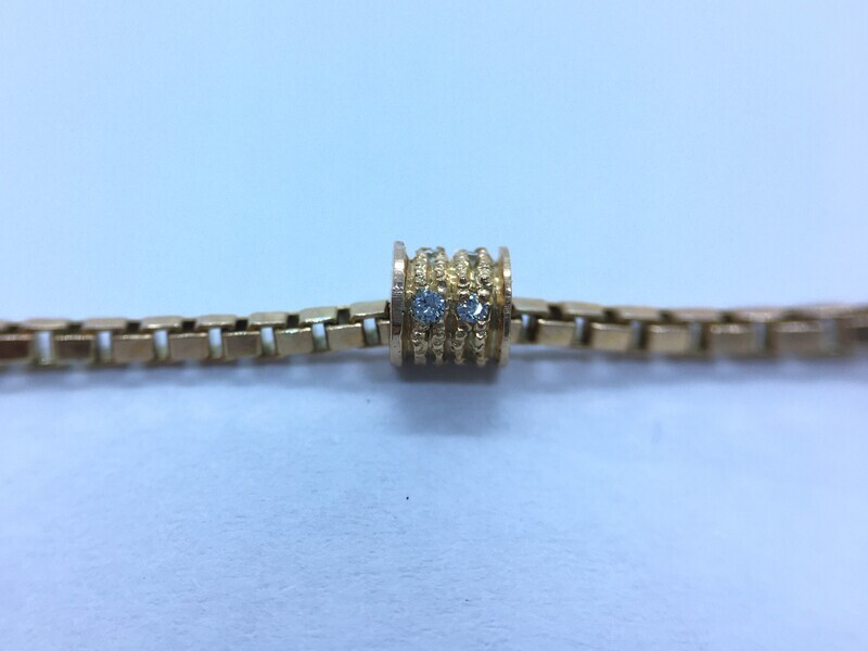 BRACCIALE SCARABEO Uomo/Unisex In Argento Rosa Maglia Piccola E Spinelli Naturali on 1 Bead BR2028/AR/W