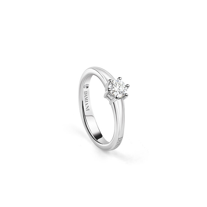 DAMIANI VENERE ANELLO SOLITARIO IN ORO BIANCO E DIAMANTE CT.0.26  G VS 20083447