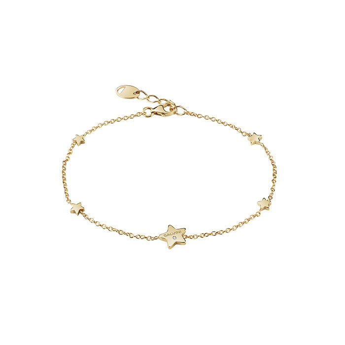 SALVINI I SEGNI 9KT. BRACCIALE STELLE ORO GIALLO E DIAMANTE 0.01 20087149