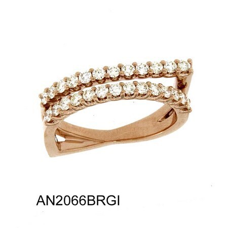 BELLA ANELLO GIOVANNI FERRARIS ORO ROSA E BRILLANTI CAPE Ref. AN2066BRGI