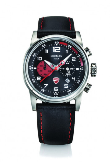 LOCMAN DUCATI CHRONO QUARZO Quadrante Nero D105A01S-00BKRPKR
