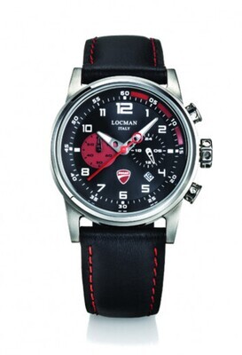 LOCMAN DUCATI CHRONO QUARZO Quadrante Nero D105A01S-00BKRPKR