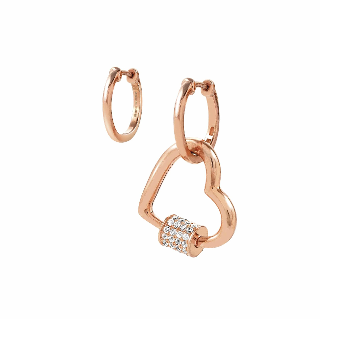 NOMINATION ORECCHINI CHARMING CON CUORE Orecchini con Cubic Zirconia Bianchi 148506 007