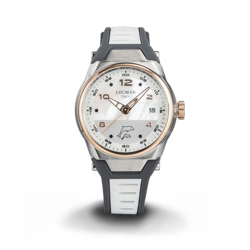 LOCMAN NUOVO MARE SOLOTEMPO DONNA/RAGAZZA QUADRANTE MADREPERLA E FINITURE PVD ROSE 39MM 0558M14R-0RMWRGSW