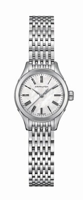 HAMILTON VALIANT LADY QUARTZ QUADRANTE MADREPERLA BRACCIALE ACCIAIO 26mm H39251194