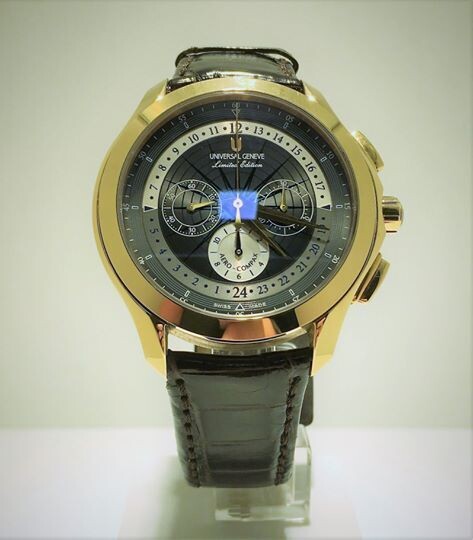 UNIVERSAL GENÈVE ORO ROSA 18KT OKEANOS AEROCOMPAX (LEMANIA 1873) LIMITED EDITION N016/040 UG482.123/0675.CD